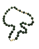 Κολιέ με jade και χρυσό 14K vintage - Image 3