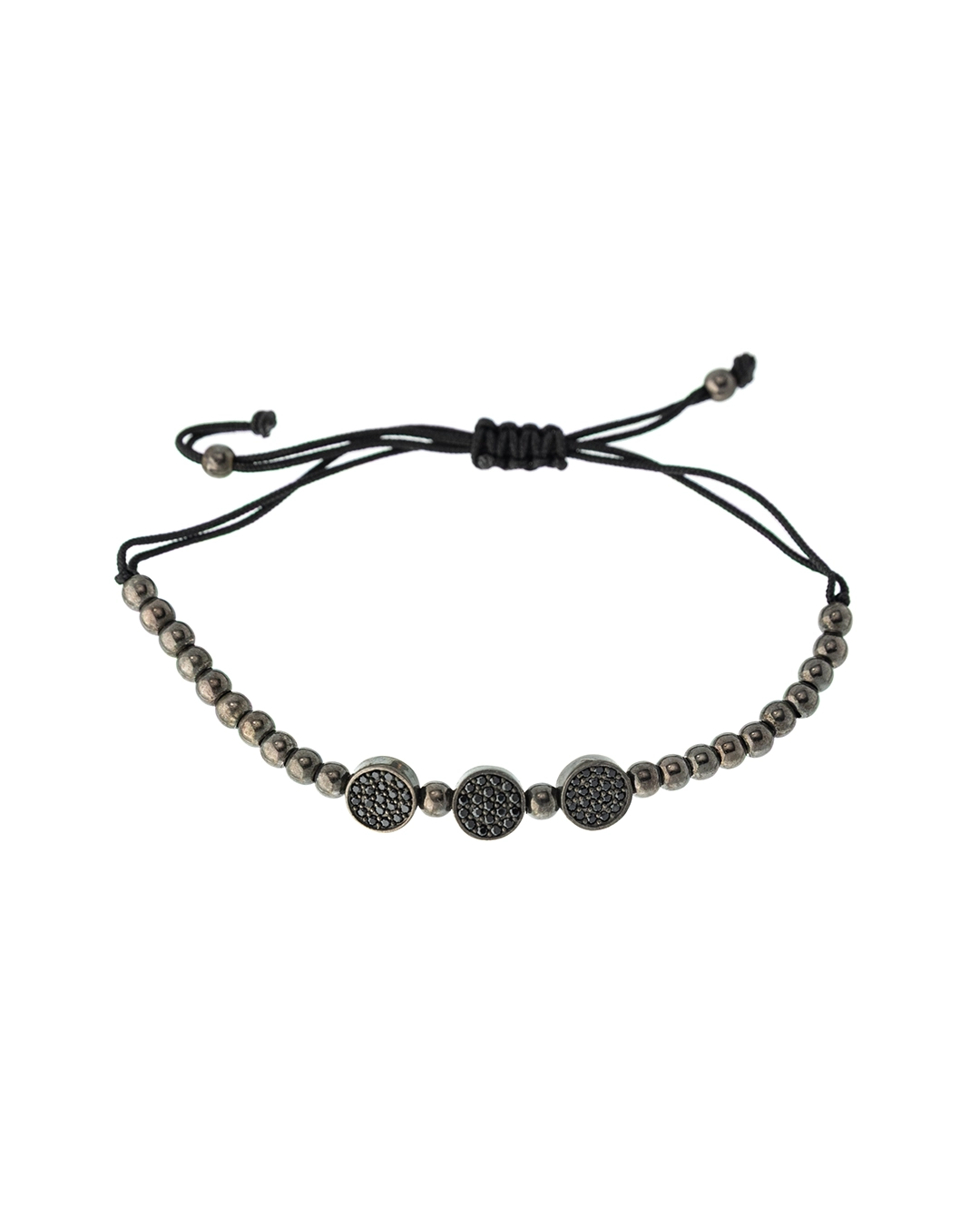 AN22253b Βραχιόλι χειροποίητο μακραμέ με ασήμι- ζιργκόν και αιματίτες - Image 1