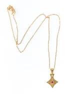 Μενταγιόν ασημένιο-επιχρυσωμένο Βυζαντινού στύλ - Image 2