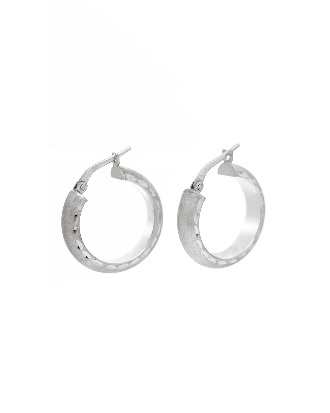AN22300c Σκουλαρίκια κρίκοι ασημένια - Image 1