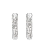 Σκουλαρίκια κρίκοι ασημένια - Image 2