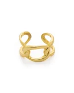 Δαχτυλίδι ασημένιο-επιχρυσωμένο