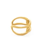 Δαχτυλίδι ασημένιο-επιχρυσωμένο - Image 3