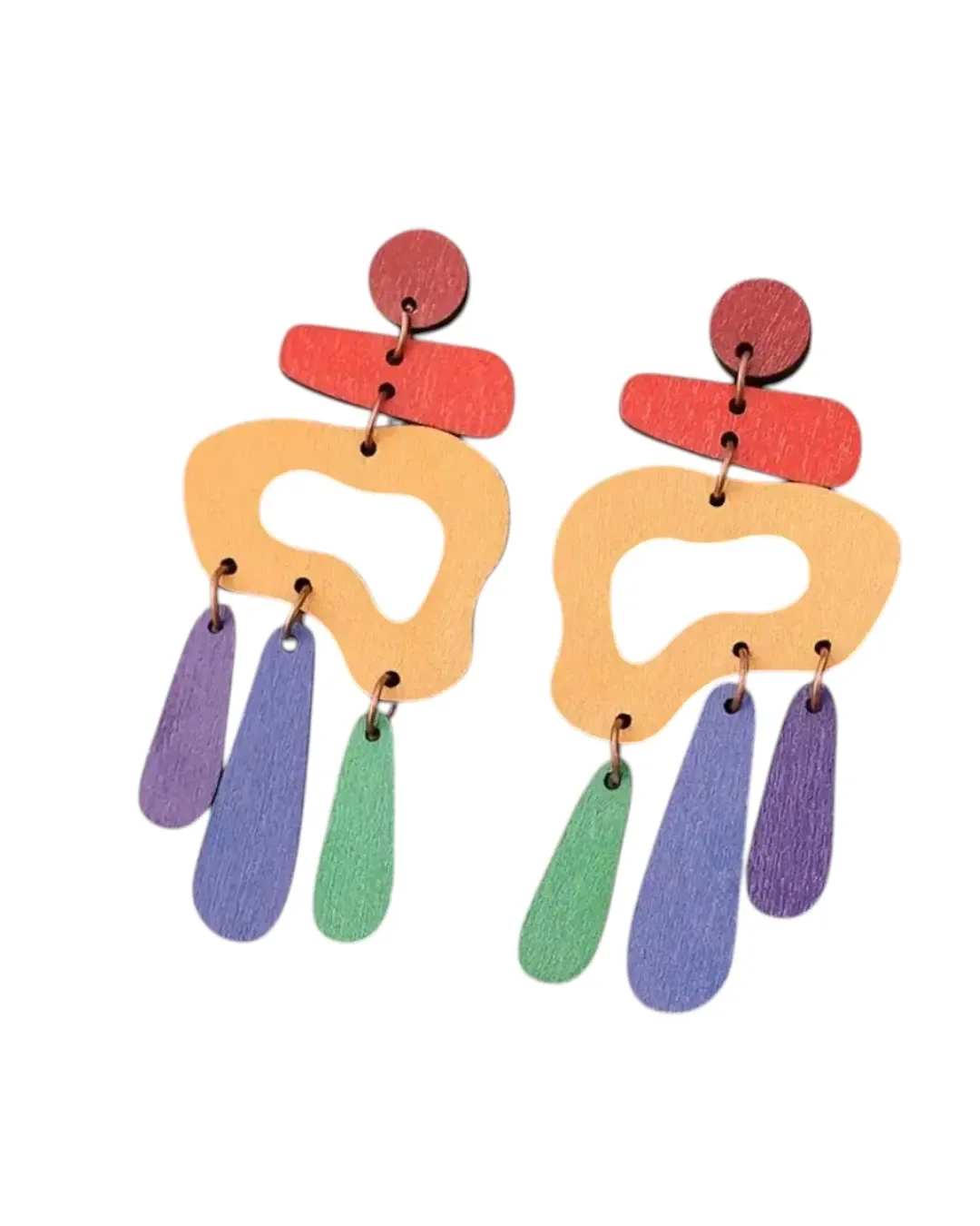 AN22319.webp Σκουλαρίκια ξύλινα boho - Image 1