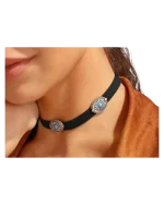 Κολιέ choker δερμάτινο boho - Image 4