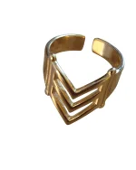 Δαχτυλίδι χειροποίητο επίχρυσο - Image 4