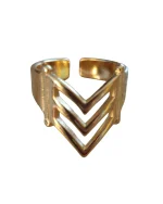 Δαχτυλίδι χειροποίητο επίχρυσο