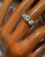 Δαχτυλίδι vintage ασημένιο μέ ζιργκόν(βέρα) - Image 2