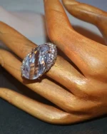 Δαχτυλίδι ασημένιο μέ ζιργκόν