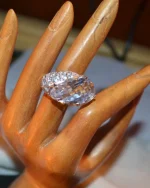 Δαχτυλίδι ασημένιο μέ ζιργκόν - Image 2