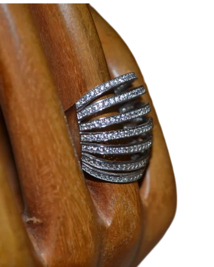 Δαχτυλίδι ασημένιο μέ ζιρκόν