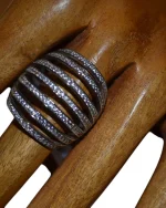 Δαχτυλίδι ασημένιο μέ ζιρκόν - Image 2