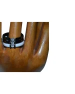 Δαχτυλίδι ceramic μέ ασήμι και ζιρκόν - Image 2