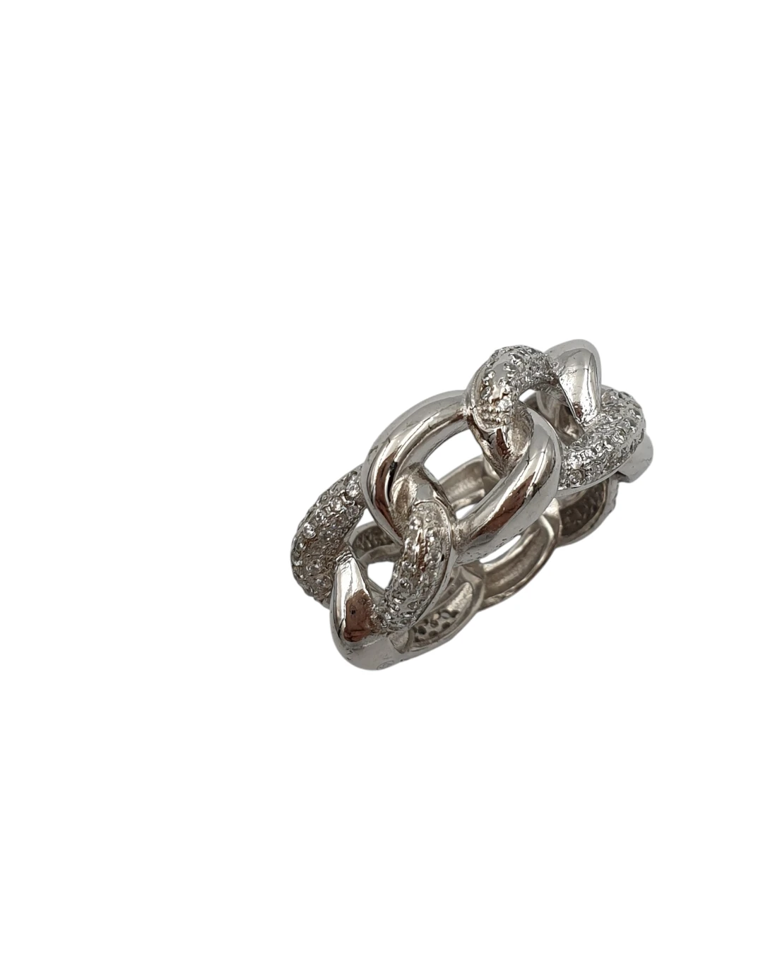 an.1987 (1) Δαχτυλίδι ασημένιο μέ ζιρκόν - Image 1