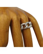 Δαχτυλίδι ασημένιο μέ ζιρκόν - Image 3