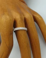 Δαχτυλίδι ασημένιο με ζιρκόν - Image 2