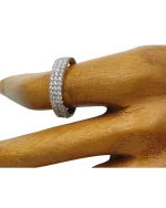 Δαχτυλίδι ασημένιο μέ ζιρκόν - Image 2