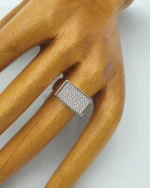 Δαχτυλίδι ασημένιο με ζιρκόν - Image 2