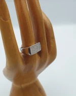 Δαχτυλίδι ασημένιο με ζιρκόν - Image 4