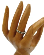 Δαχτυλίδι ασημένιο-επιχρυσωμένο με ζιρκόν - Image 2