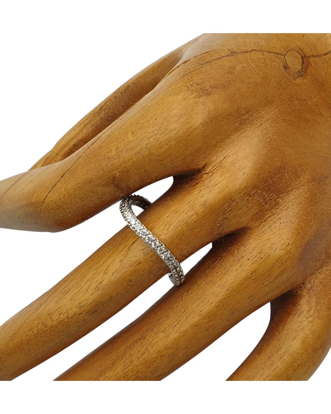 an.2020-2 Δαχτυλίδι ασημένιο με ζιρκόν - Image 1