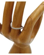 Δαχτυλίδι ασημένιο με ζιρκόν - Image 2