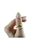 Δαχτυλίδι χειροποίητο επίχρυσο σφυρήλατο - Image 2