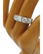 Δαχτυλίδι ασημένιο μισόβερο με ζιρκόν vintage - Image 3