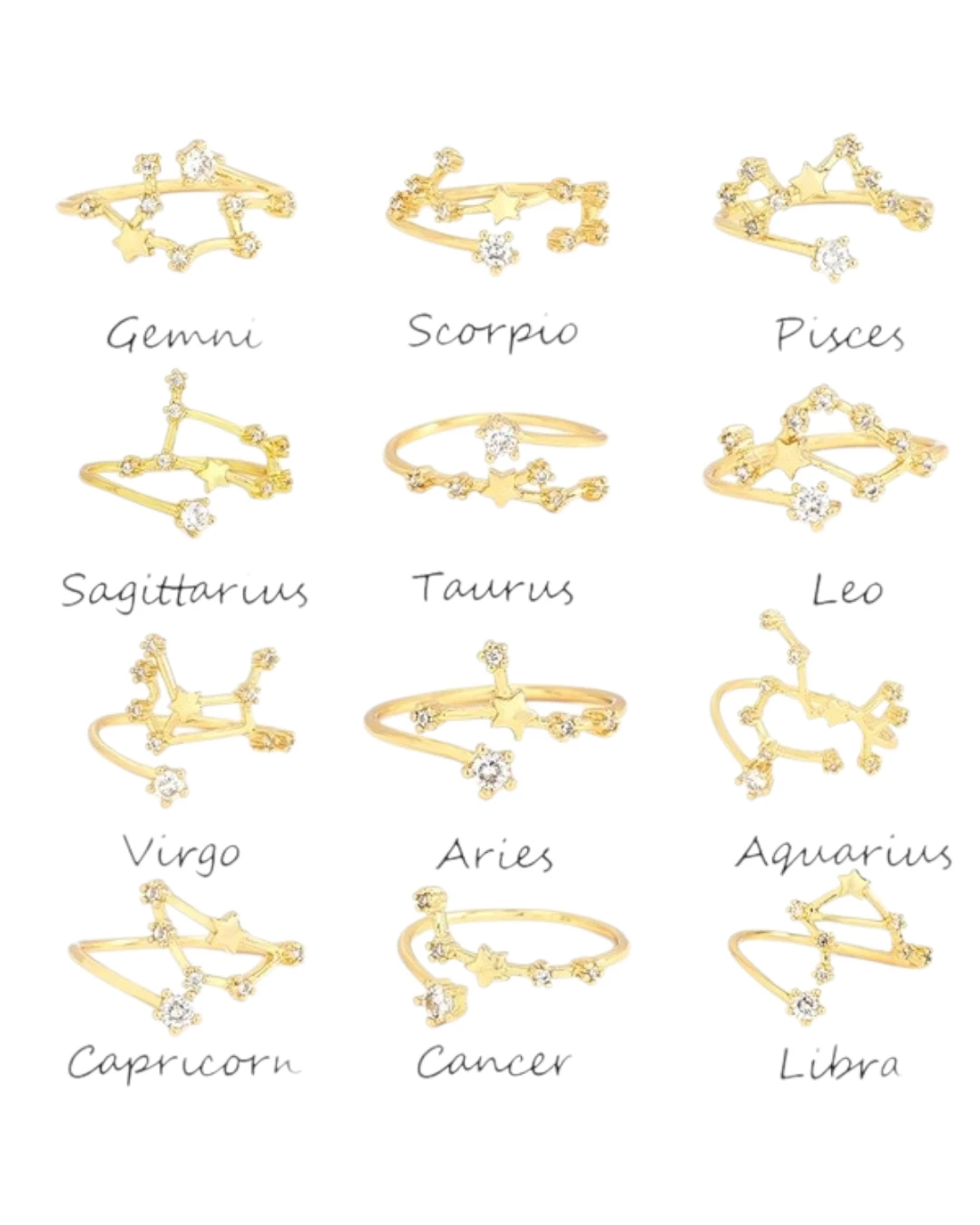 an.2034 (1) Δαχτυλίδια Ζωδιακού κύκλου - Image 1