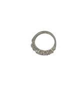 Δαχτυλίδι ασημένιο μέ ζιρκόν μισόβερο vintage - Image 4