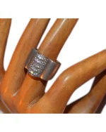 Δαχτυλίδι vintage ασημένιο μέ ζιργκόν - Image 2