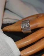 Δαχτυλίδι vintage ασημένιο μέ ζιργκόν - Image 3