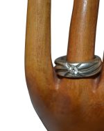 Δαχτυλίδι ασημένιο μέ ζιρκόν vintage