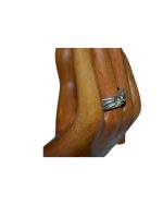 Δαχτυλίδι ασημένιο μέ ζιρκόν vintage - Image 3