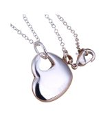 Μενταγιόν καρδούλα επάργυρη