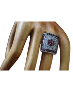 Δαχτυλίδι ασημένιο μέ ζιρκόν vintage