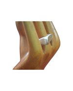 Δαχτυλίδι ασημένιο μέ επίχρυση επιφάνεια vintage - Image 3