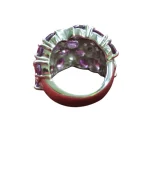 Δαχτυλίδι ασημένιο μέ αμέθυστο και ζιρκόν vintage - Image 5