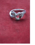 Δαχτυλίδι ασημένιο μέ ζιρκόν vintage - Image 3