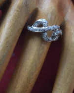 Δαχτυλίδι ασημένιο μέ ζιρκόν vintage