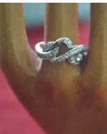 Δαχτυλίδι ασημένιο μέ ζιρκόν vintage - Image 2