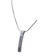 Μενταγιόν ασημένιο μέ ζιρκόν vintage