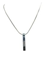 Μενταγιόν ασημένιο μέ ζιρκόν vintage - Image 2