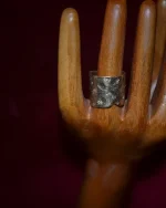 Δαχτυλίδι ασημένιο επιχρυσωμένο χειροποίητο vintage - Image 2