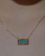 Μενταγιόν ασημένιο επιχρυσωμένο μέ ζιρκόν - Image 2