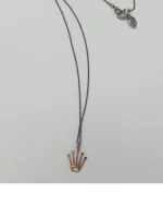 Μενταγιόν ασημένιο-επιχρυσωμένο “κορώνα”