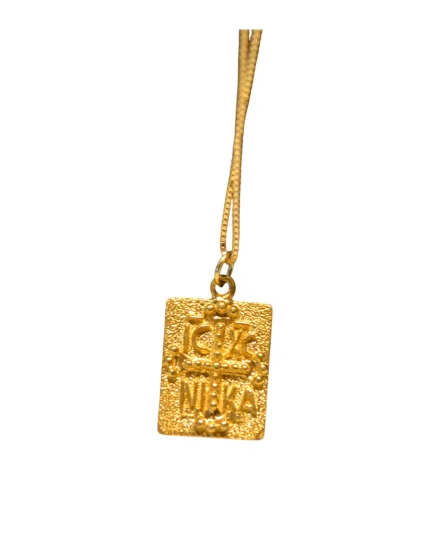 Μενταγιόν ασημένιο-επιχρυσωμένο “φλουρί κωνσταντινάτο”