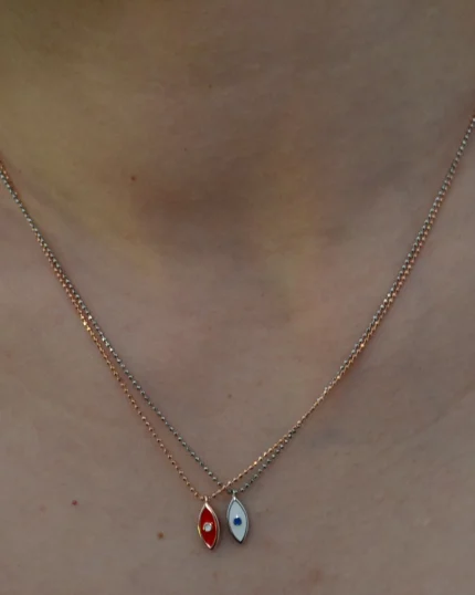 Μενταγιόν ασημένιο “ματάκι”