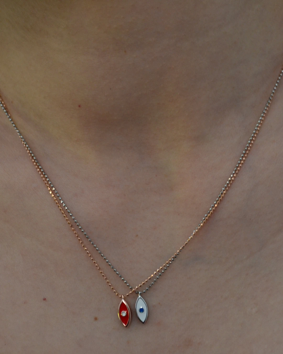 an.1728 (3) Μενταγιόν ασημένιο “ματάκι” - Image 1