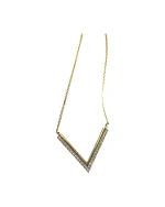 Κολιέ-μενταγιόν ασημένιο-επιχρυσωμένο μέ ζιρκόν - Image 2